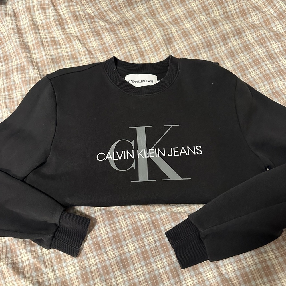 Calvin Klein Black Crewneck with Logo